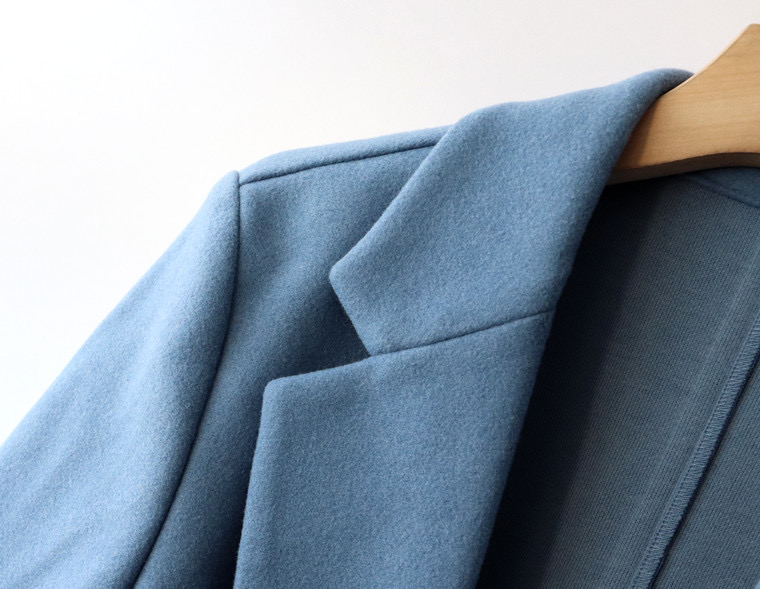 เสื้อโค้ท เสื้อโค้ทกันหนาว โค้ทวูล tailored knot coat สีเบจ แบรนด์ STRADIVARIUS สำเนา