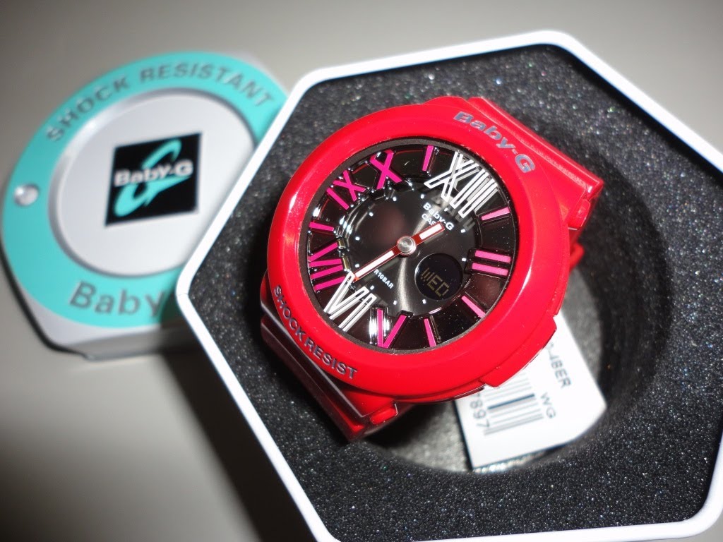 CASIO BABY-G นาฬิกาข้อมือ นาฬิกากันน้ำ นาฬิกาของแท้ ประกันศูนย์ CMG 1 ปี รุ่น BGA-160-4B นาฬิกาสีแดง