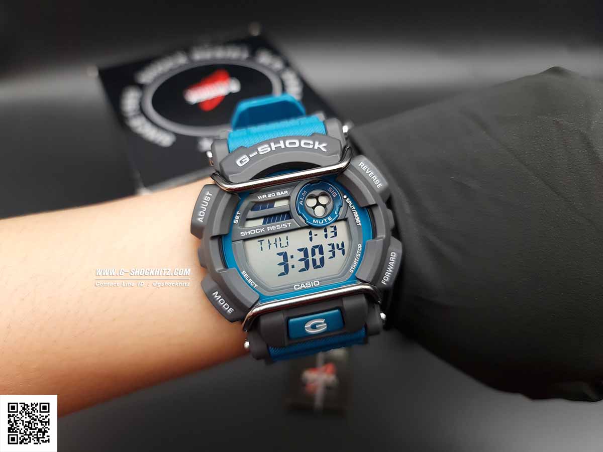 CASIO G-SHOCK นาฬิกาข้อมือ นาฬิกากันน้ำ นาฬิกาของแท้ ประกันศูนย์ CMG 1 ปี รุ่น GD-400-2D นาฬิกาสีน้าเงิน