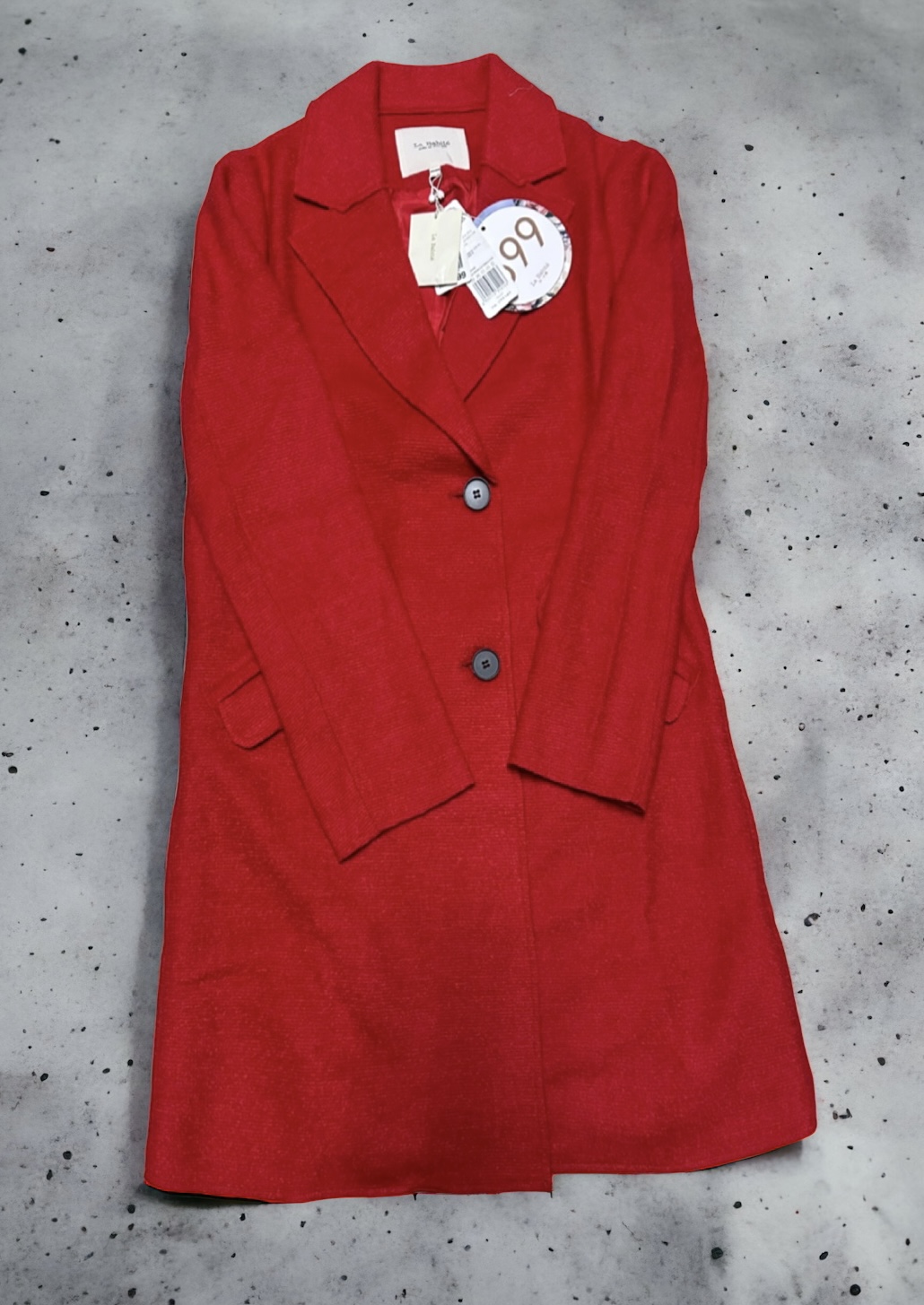 เสื้อโค้ท peacoat เสื้อโค้ทเฟอร์ โค้ทสีแแดง แบรนด์ La chapelle