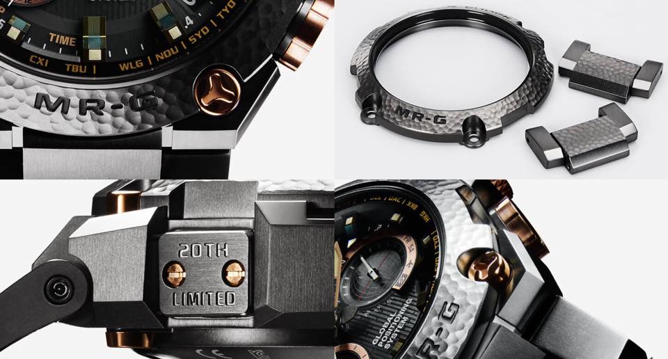 CASIO G-SHOCK นาฬิกาข้อมือ นาฬิกากันน้ำ นาฬิกาของแท้ ประกันศูนย์ CMG 1 ปี รุ่น MRG-G1000HT นาฬิกาสีดำ