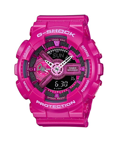 CASIO G-SHOCK นาฬิกาข้อมือ นาฬิกากันน้ำ นาฬิกาของแท้ ประกันศูนย์ CMG 1 ปี รุ่น GMA-S110MP-4A3 นาฬิกาสีชมพู