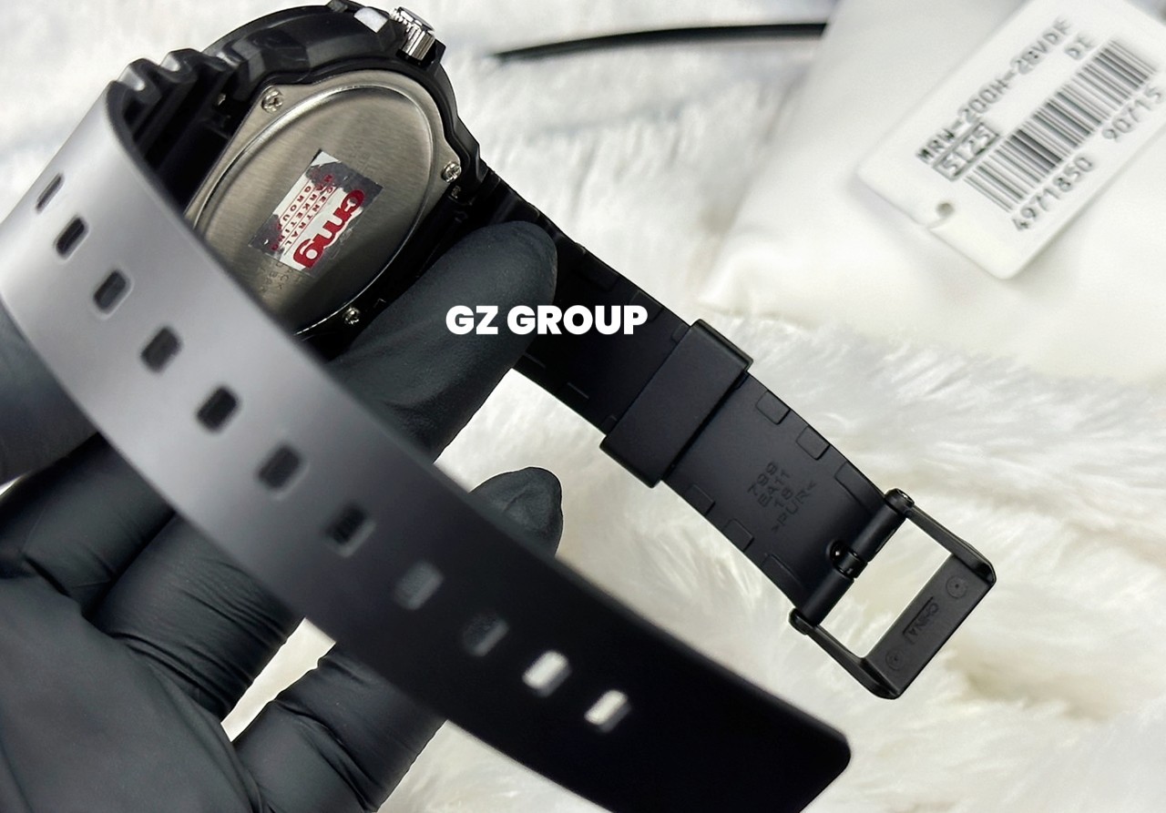 CASIO นาฬิกาคาสิโอ นาฬิกาข้อมือ นาฬิกากันน้ำ นาฬิกาของแท้ ประกันศูนย์ CMG 1 ปี รุ่น MRW-200H-2B นาฬิกาสีดำ