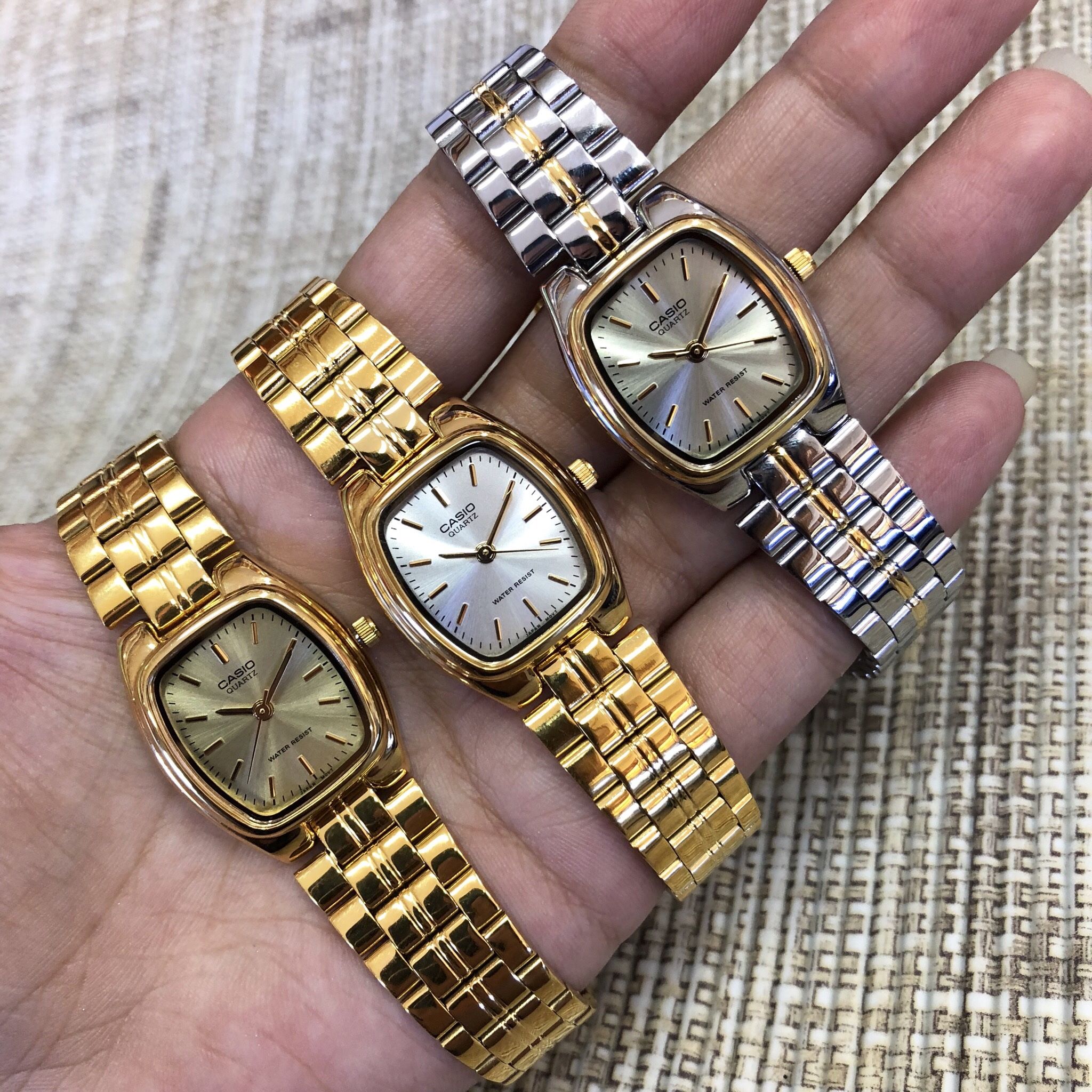 CASIO นาฬิกาคาสิโอ นาฬิกาข้อมือ นาฬิกากันน้ำ นาฬิกาของแท้ ประกันศูนย์ CMG 1 ปี รุ่น LTP-1169N-7A นาฬิกาสีทอง