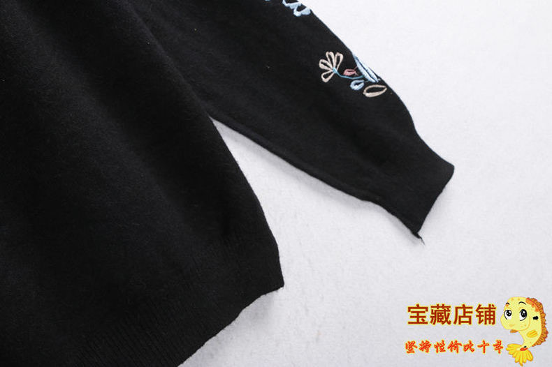 เสื้อหนาวไหมพรม ไหมพรมถัก เนื้อไหม นุ่ม สวย งานปักปลายแขน