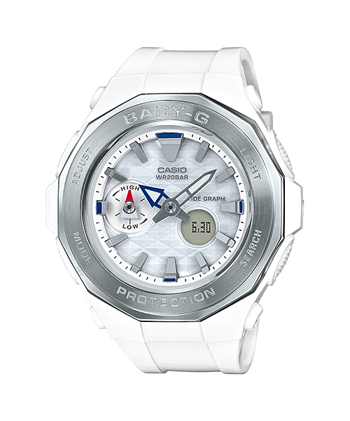 CASIO BABY-G นาฬิกาข้อมือ นาฬิกากันน้ำ นาฬิกาของแท้ ประกันศูนย์ CMG 1 ปี รุ่น BGA-225-7A นาฬิกาสีขาว