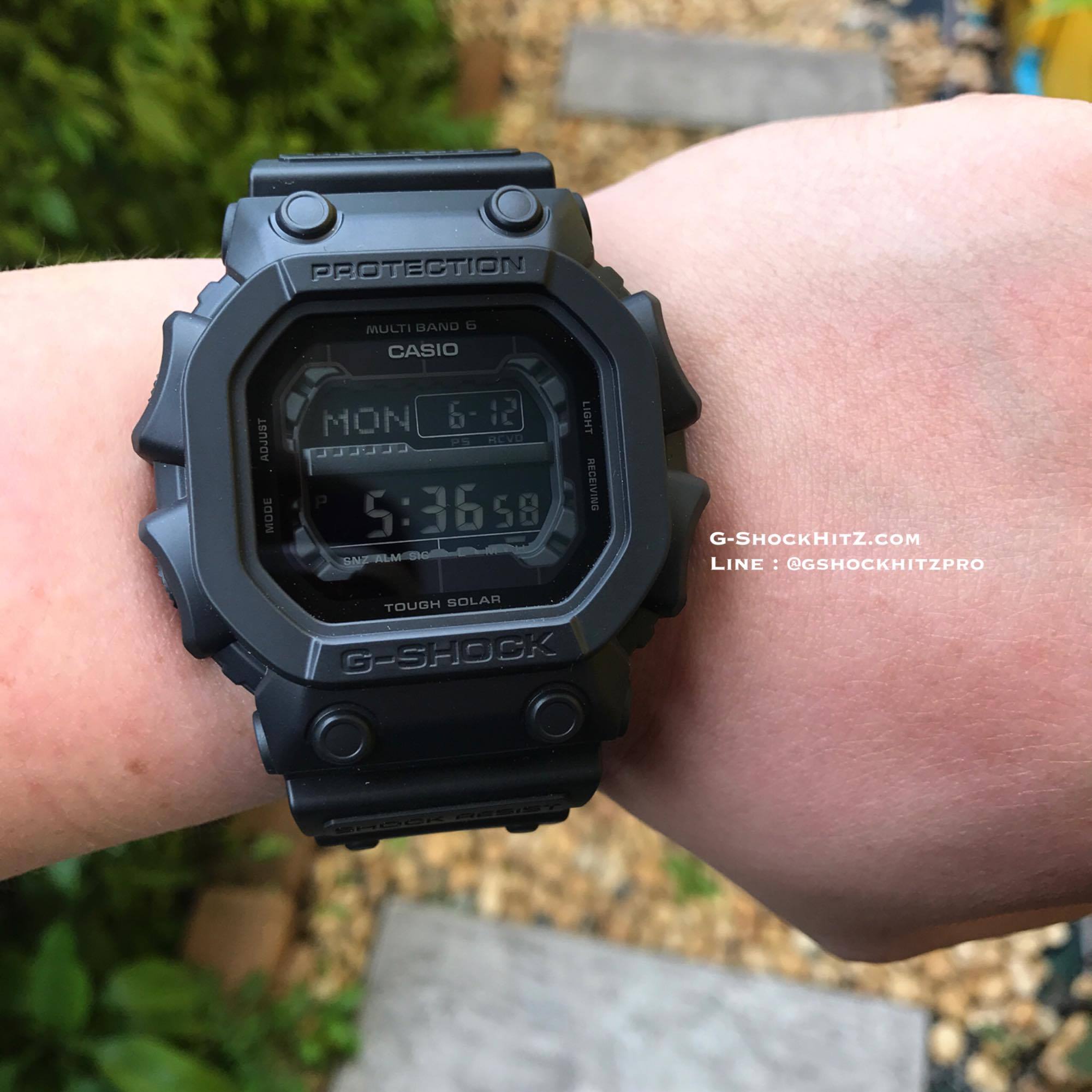 CASIO G-SHOCK นาฬิกาข้อมือ นาฬิกากันน้ำ นาฬิกาของแท้ ประกันศูนย์ CMG 1 ปี รุ่น GWX-56BB-1J นาฬิกาสีดำ