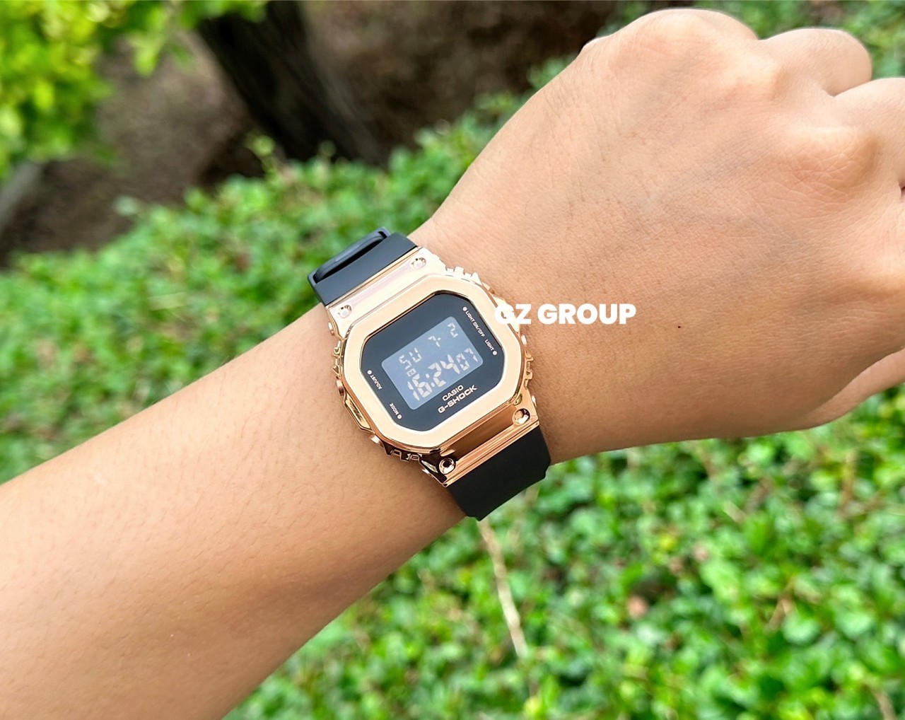 CASIO MID YEAR SALE G-SHOCK พร้อมส่ง นาฬิกาข้อมือ นาฬิกากันน้ำ นาฬิกาของแท้ ประกันศูนย์ CMG 1 ปี รุ่น GM-S5600PG-1 นาฬิกาสีดำ