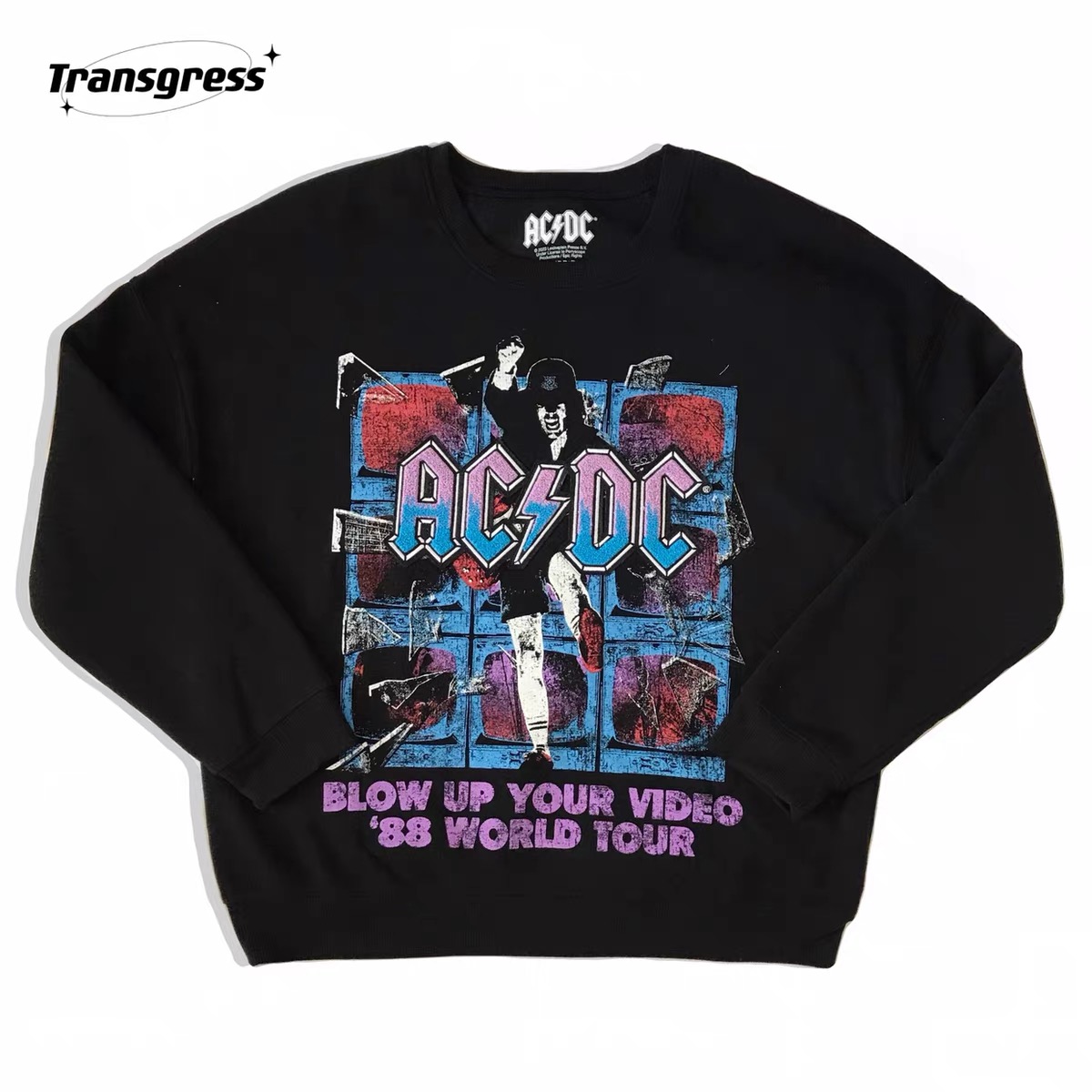 เสื้อวอร์ม สเวตเตอร์ เสื้อวง ACDC Blow up yours video '88 world tour แขนยาว งานofficial สวย มากคะ สำเนา สำเนา สำเนา สำเนา สำเนา ดำ