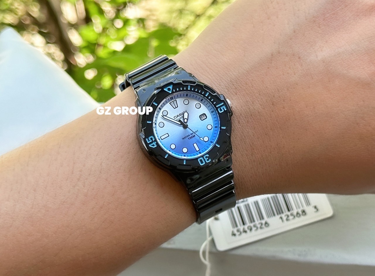 CASIO MID YEAR SALE นาฬิกาคาสิโอ พร้อมส่ง นาฬิกาข้อมือ นาฬิกากันน้ำ นาฬิกาของแท้ BTS ประกันศูนย์ CMG 1 ปี รุ่น LRW-200H-2E นาฬิกาสีดำ