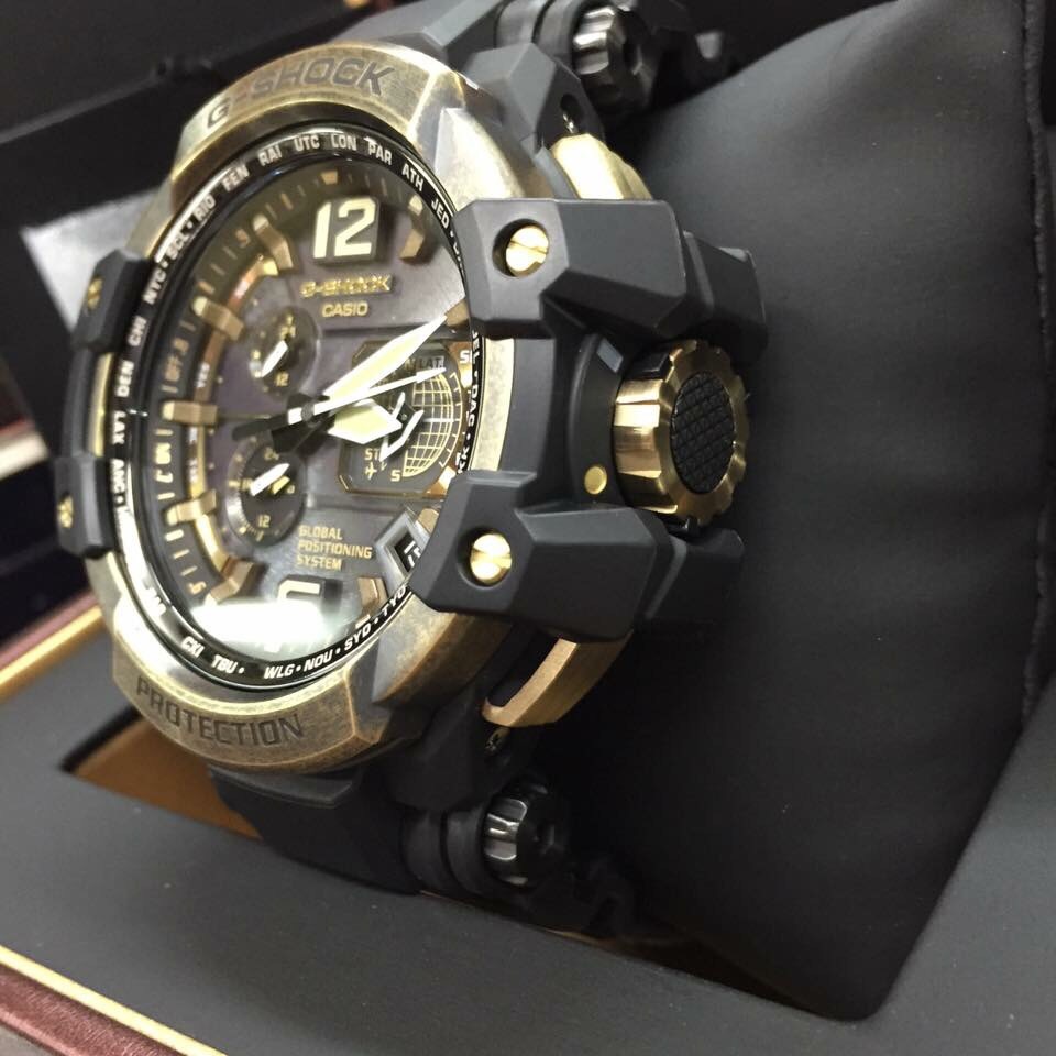 CASIO G-SHOCK นาฬิกาข้อมือ นาฬิกากันน้ำ นาฬิกาของแท้ ประกันศูนย์ 1 ปี รุ่น GPW-1000TBS-1A นาฬิกาสีดำ