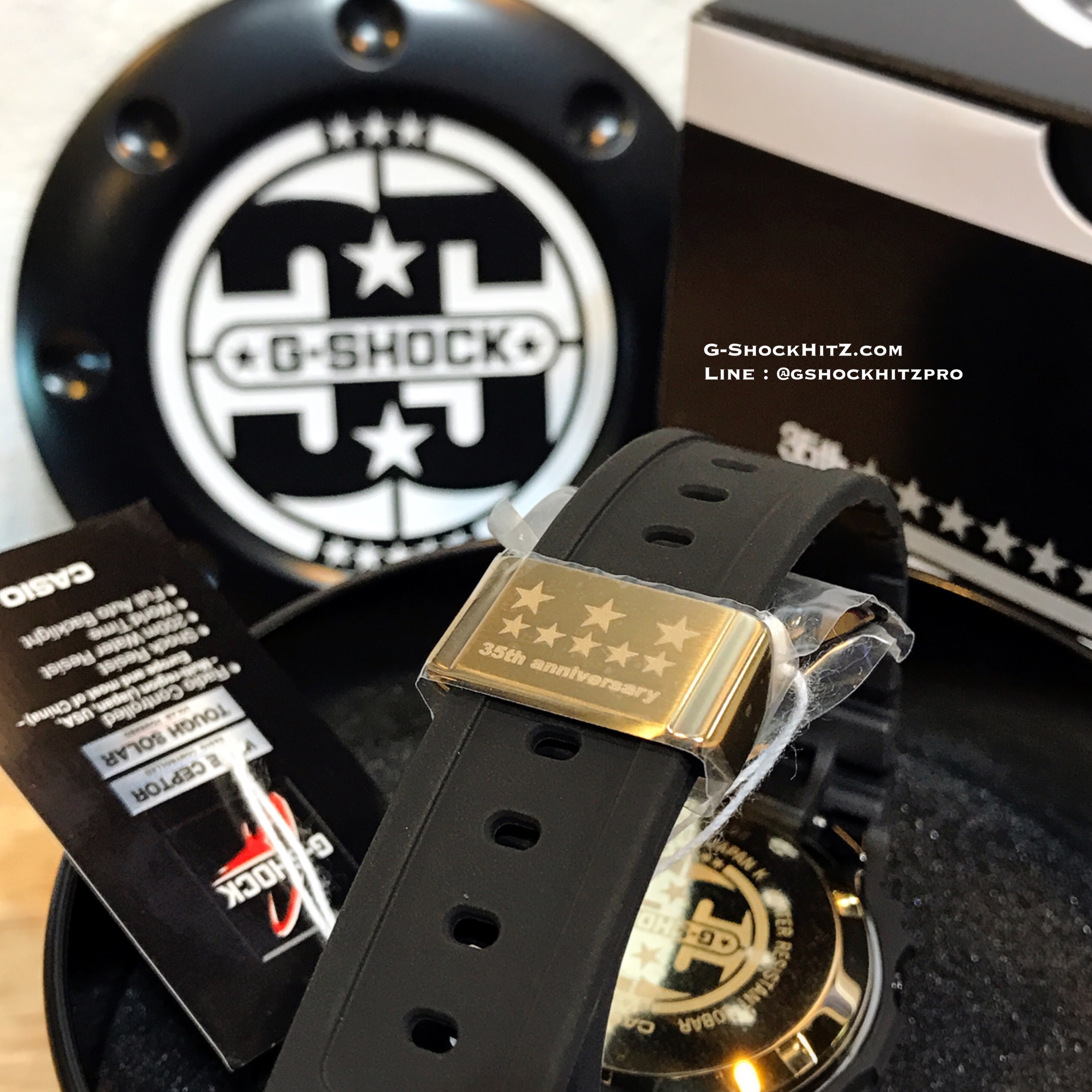 CASIO G-SHOCK นาฬิกาข้อมือ นาฬิกากันน้ำ นาฬิกาของแท้ ประกันศูนย์ CMG 1 ปี รุ่น GW-5035A-1A นาฬิกาสีดำ