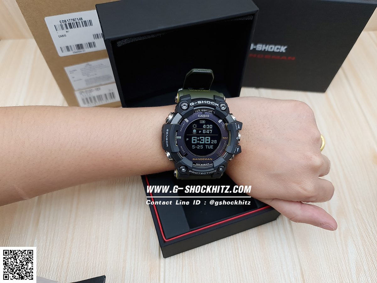 CASIO G-SHOCK นาฬิกาข้อมือ นาฬิกากันน้ำ นาฬิกาของแท้ ประกันศูนย์ CMG 1 ปี รุ่น GPR-B1000-1B นนาฬิกาสีดำ