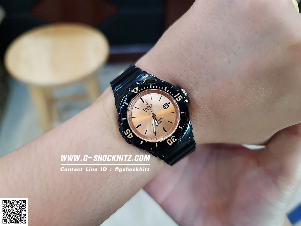 CASIO นาฬิกาคาสิโอ นาฬิกาข้อมือ นาฬิกากันน้ำ นาฬิกาของแท้ ประกันศูนย์ CMG 1 ปี รุ่น LRW-200H-9E2 นาฬิกาสีดำ