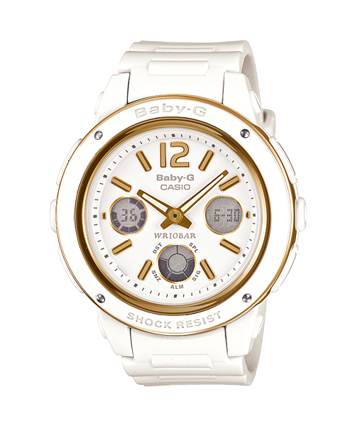 CASIO BABY-G นาฬิกาข้อมือ นาฬิกากันน้ำ นาฬิกาของแท้ ประกันศูนย์ CMG 1 ปี รุ่น BGA-151-7B นาฬิกาสีขาว