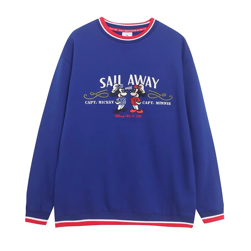 เสื้อ Mickey cruis sail away สเวตเตอร์ Disney เสื้อMICKEY สีน้ำเงิน ลายการ์ตูน DISNEYงานสวย คะ DISNEY CRUIS LINE SAIL AWAY น้ำเงิน