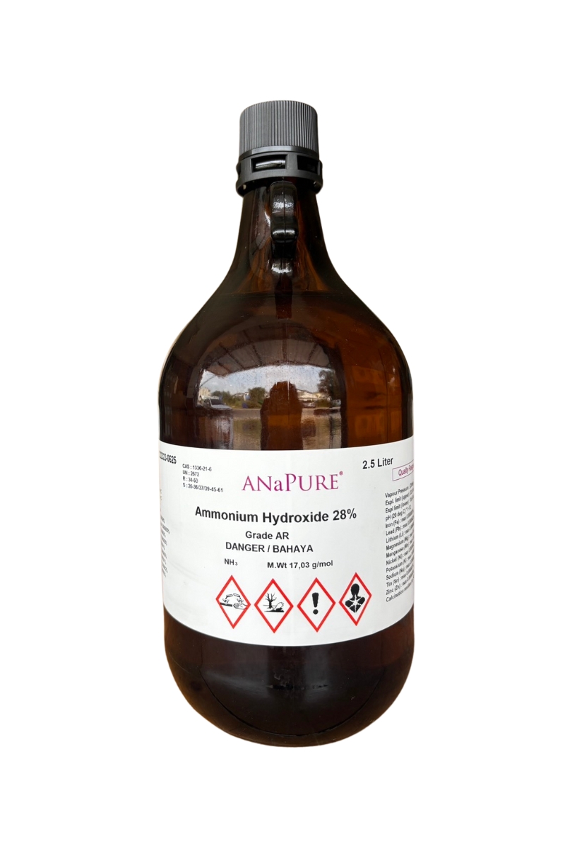 Ammonium Hydroxide 28%, AR 2.5 L. ANaPURE™