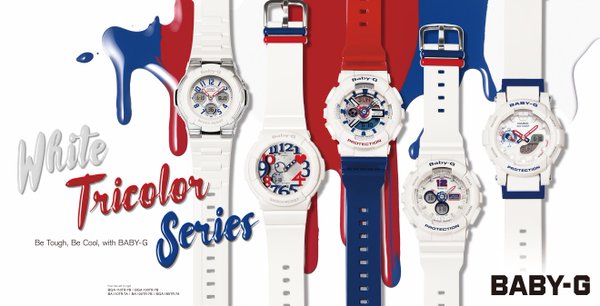 CASIO BABY-G นาฬิกาข้อมือ นาฬิกากันน้ำ นาฬิกาของแท้ ประกันศูนย์ CMG 1 ปี รุ่น BGA-185TR-7A นาฬิกาสีขาว