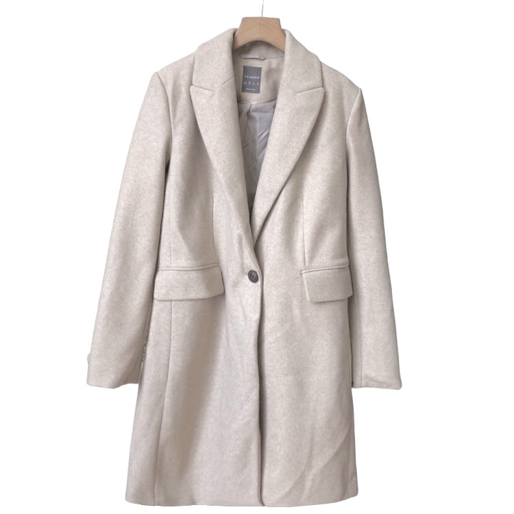 เสื้อโค้ทวูล Trench coat เสื้อโค้ทเฟอร์ โค้ทสักหลาดสีเบจ แบรนด์ Primark สำเนา สำเนา สำเนา สำเนา สำเนา สำเนา