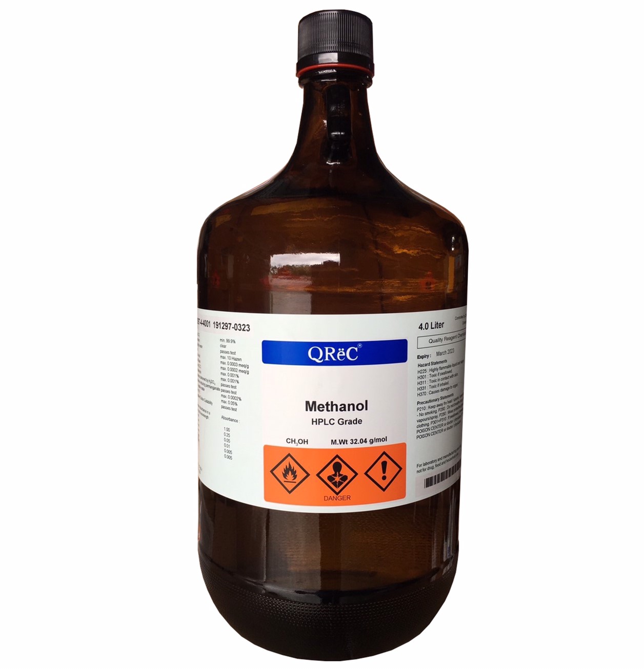 Methanol, HPLC (glass) QReC™