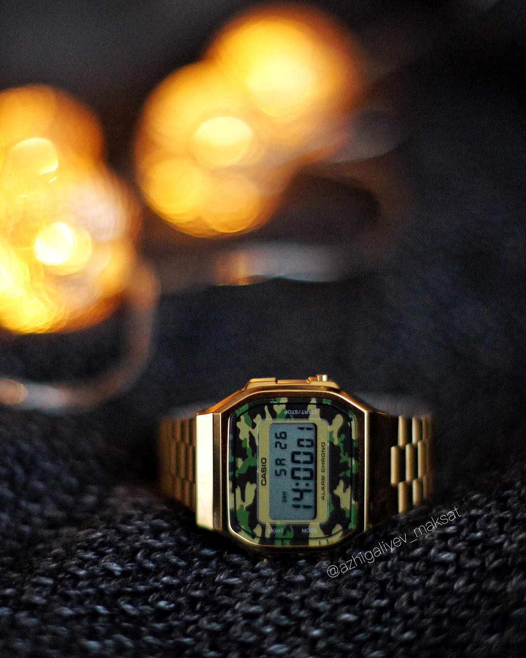 CASIO นาฬิกาคาสิโอ นาฬิกาข้อมือ นาฬิกากันน้ำ นาฬิกาของแท้ ประกันศูนย์ CMG 1 ปี รุ่น A-168WEGC-3A นาฬิกาสีทอง