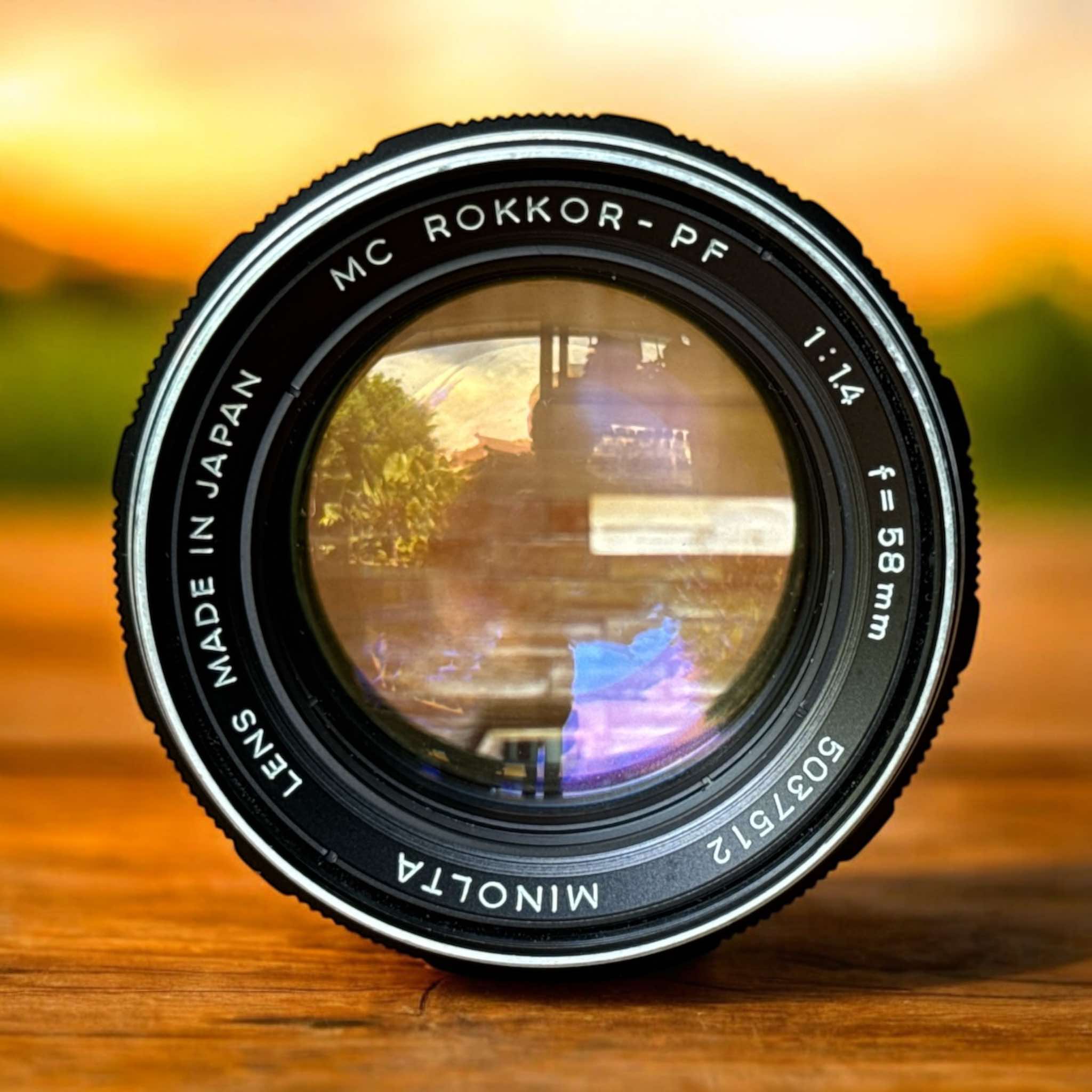 MINOLTA MC ROKKOR-PF 58MM.F1.4 MD MOUNT