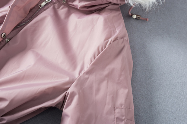 Miss london เสื้อโค้ทฮู้ดกันหนาว เสื้อปาร์กา parka สีชมพู แบรนด์Miss london สำเนา สำเนา ชมพู