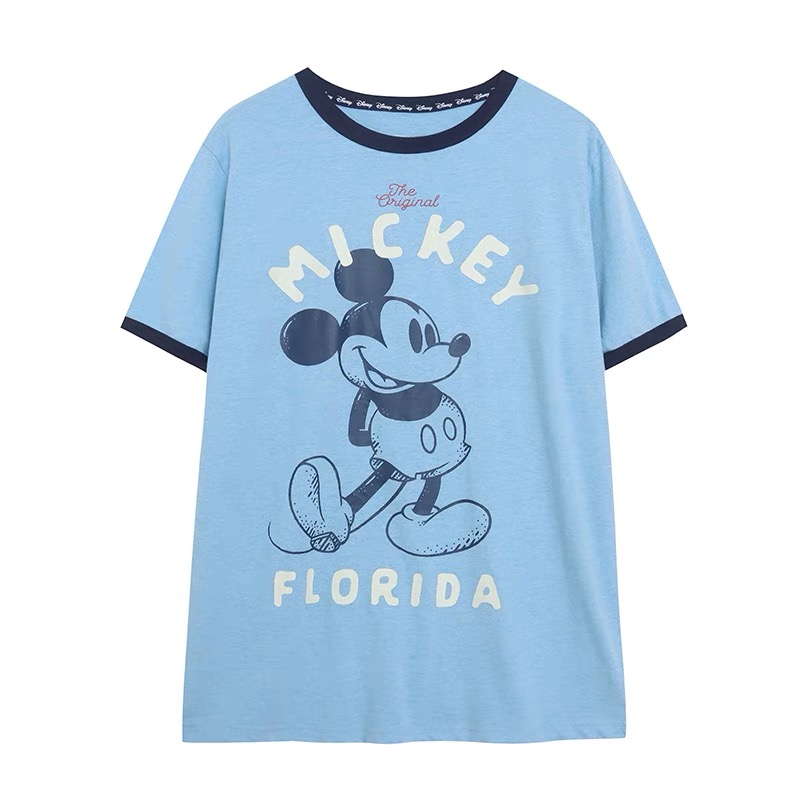เสื้อยืด Mickey MINNIE skyliner เสื้อยืด Disney เสื้อMICKEY สีน้ำเงิน ลายการ์ตูน DISNEYงานสวย คะ DISNEY CRUIS LINE SAIL AWAY สำเนา น้ำเงิน