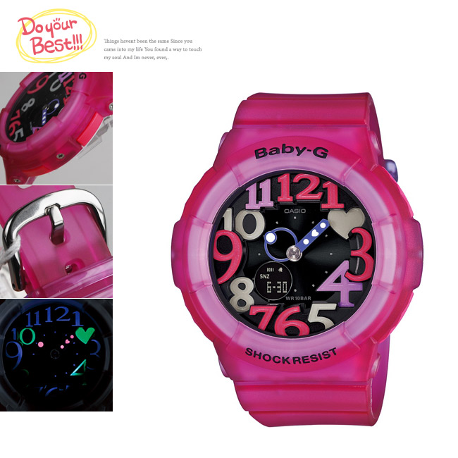 CASIO BABY-G นาฬิกาข้อมือ นาฬิกากันน้ำ นาฬิกาของแท้ ประกันศูนย์ CMG 1 ปี รุ่น BGA-131-4B4 นาฬิกาสีชมพู