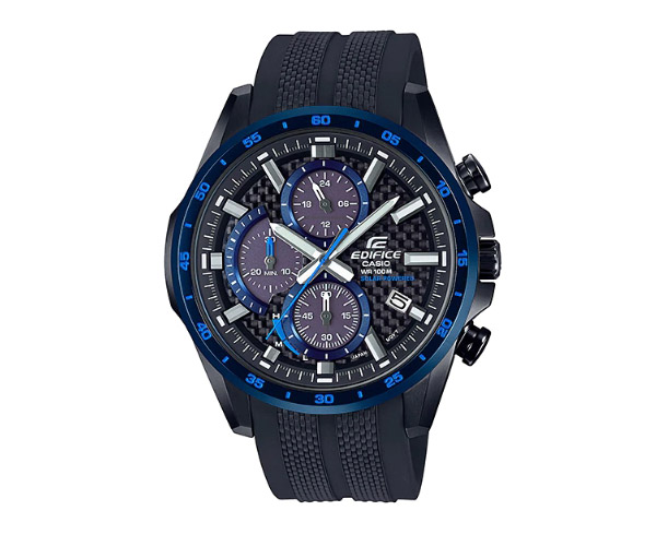 CASIO EDIFICE นาฬิกาข้อมือ นาฬิกากันน้ำ นาฬิกาของแท้ ประกันศูนย์ CMG 1 ปี รุ่น EQS-900PB-1B นาฬิกาสีดำ
