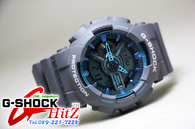 CASIO G-SHOCK นาฬิกาข้อมือ นาฬิกากันน้ำ นาฬิกาของแท้ ประกันศูนย์ CMG 1 ปี รุ่น GA-110TS-8A2 นาฬิกาสีน้ำตาล