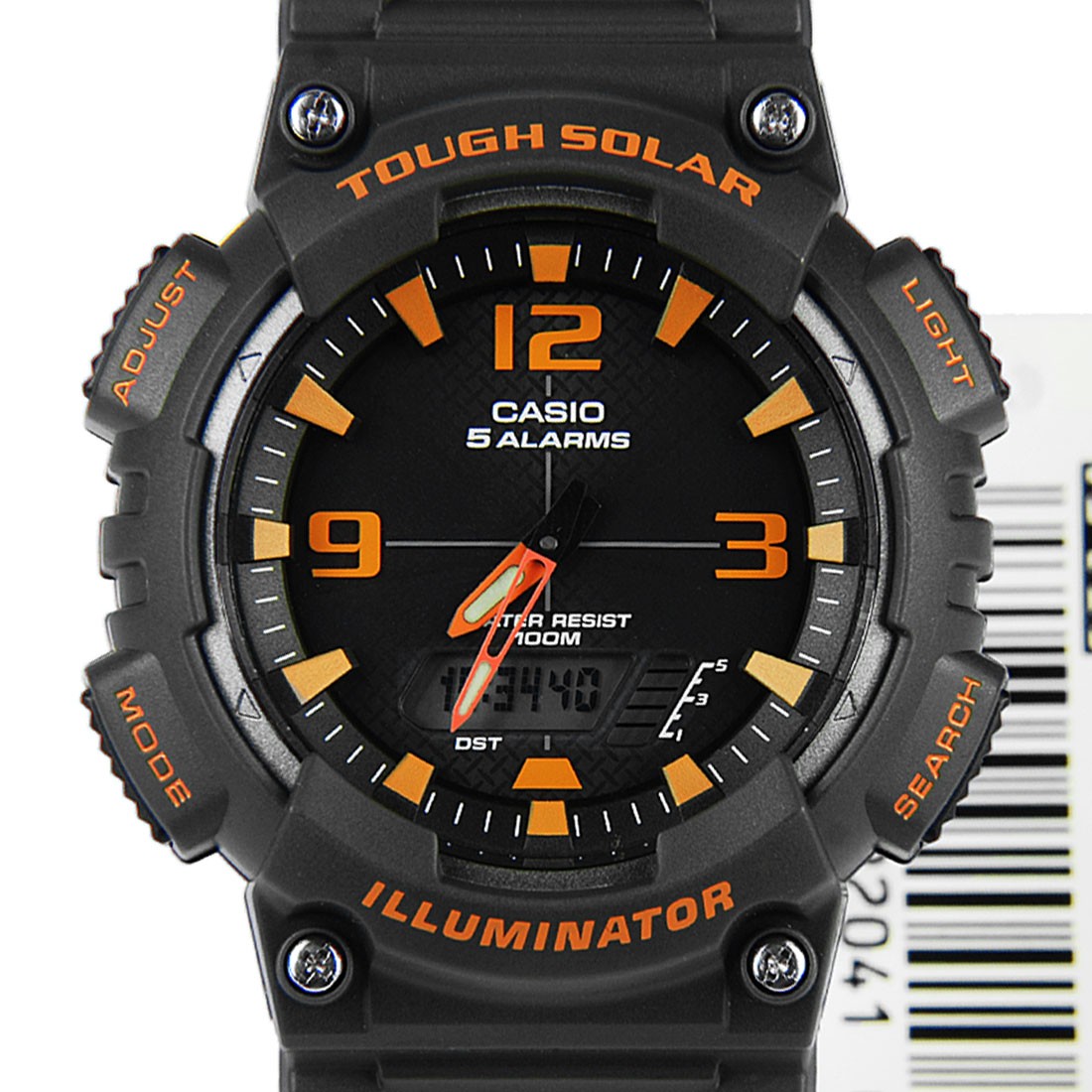 CASIO นาฬิกาคาสิโอ นาฬิกาข้อมือ นาฬิกากันน้ำ นาฬิกาของแท้ ประกันศูนย์ CMG 1 ปี รุ่น AQ-S810W-8A นาฬิกาสีดำ