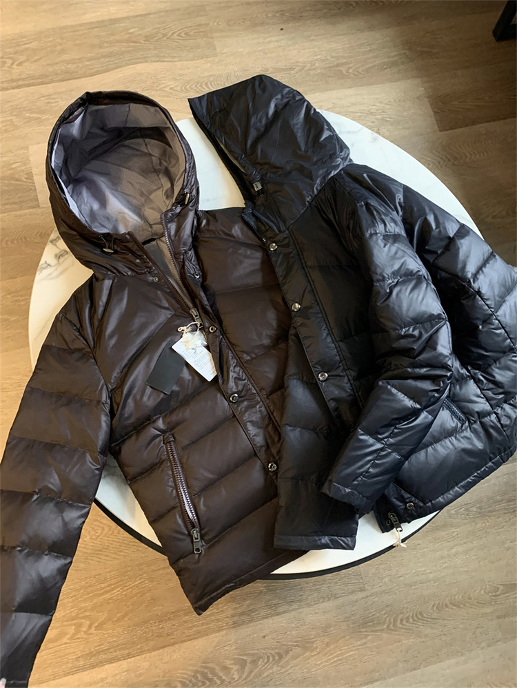 Stradivarius เสื้อขนเป็ด ฮู้ดชนเป็ด ผู้ชาย DOWN JACKET PADDED PUFFER สีน้ำตาลเมล็ดกาแฟ แบรนด์ GATHER JEWELS. Down80% น้ำตาล