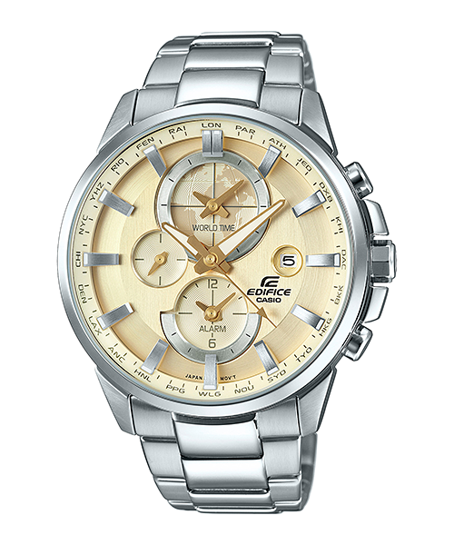 CASIO EDIFICE นาฬิกาข้อมือ นาฬิกากันน้ำ นาฬิกาของแท้ ประกันศูนย์ CMG 1 ปี รุ่น ETD-310D-9A นาฬิกาสีเงิน