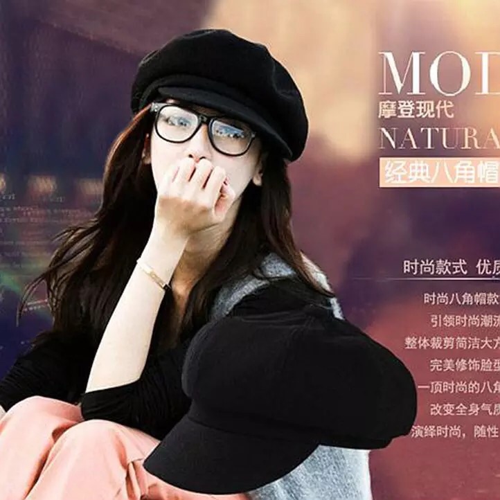 หมวก ทรงฟักทอง brandname PIMKIE เนื้อผ้าสักหลาดลูกฟูก 5 สี:ดำ/แดง/เทาเข้ม/เทาอ่อน/กากี