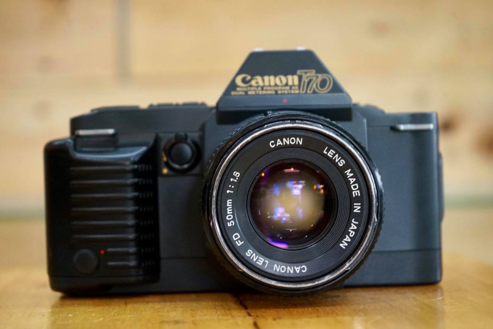 CANON T70 CANON LENS FD 50MM.F1.8