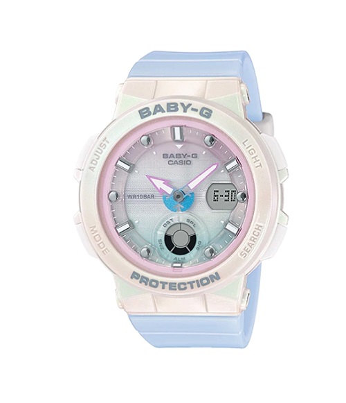 CASIO BABY-G นาฬิกาข้อมือ นาฬิกากันน้ำ นาฬิกาของแท้ ประกันศูนย์ CMG 1 ปี รุ่น BGA-250-7A3 นาฬิกาสีขาว