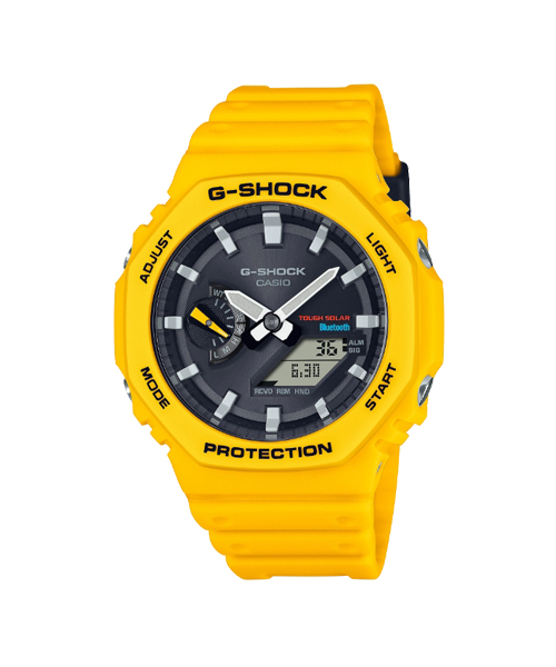 CASIO G-SHOCK นาฬิกาข้อมือ นาฬิกากันน้ำ นาฬิกาของแท้ ประกันศูนย์ CMG 1 ปี รุ่น GA-B2100C-9A นาฬิกาสีเหลือง