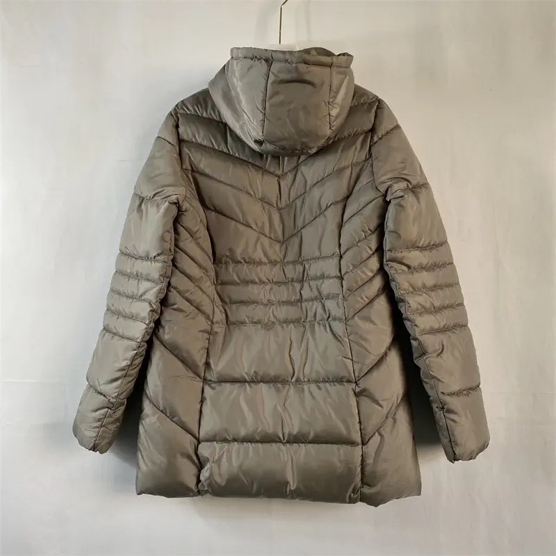 เสื้อกันหนาว เสื้อฮู้ดเฟอร์ บุนวมอุ่น สีแดง แบรนด์ INEXTENSO (padded puffer coat สำเนา