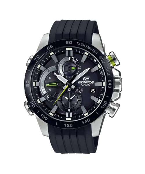 CASIO EDIFICE นาฬิกาข้อมือ นาฬิกากันน้ำ นาฬิกาของแท้ ประกันศูนย์ CMG 1 ปี รุ่น EQB-800BR-1A นาฬิกาสีดำ