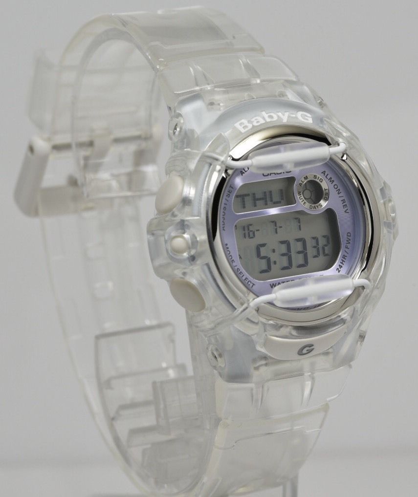 CASIO BABY-G นาฬิกาข้อมือ นาฬิกากันน้ำ นาฬิกาของแท้ ประกันศูนย์ CMG 1 ปี รุ่น BG-169R-7E นาฬิกาสีใส