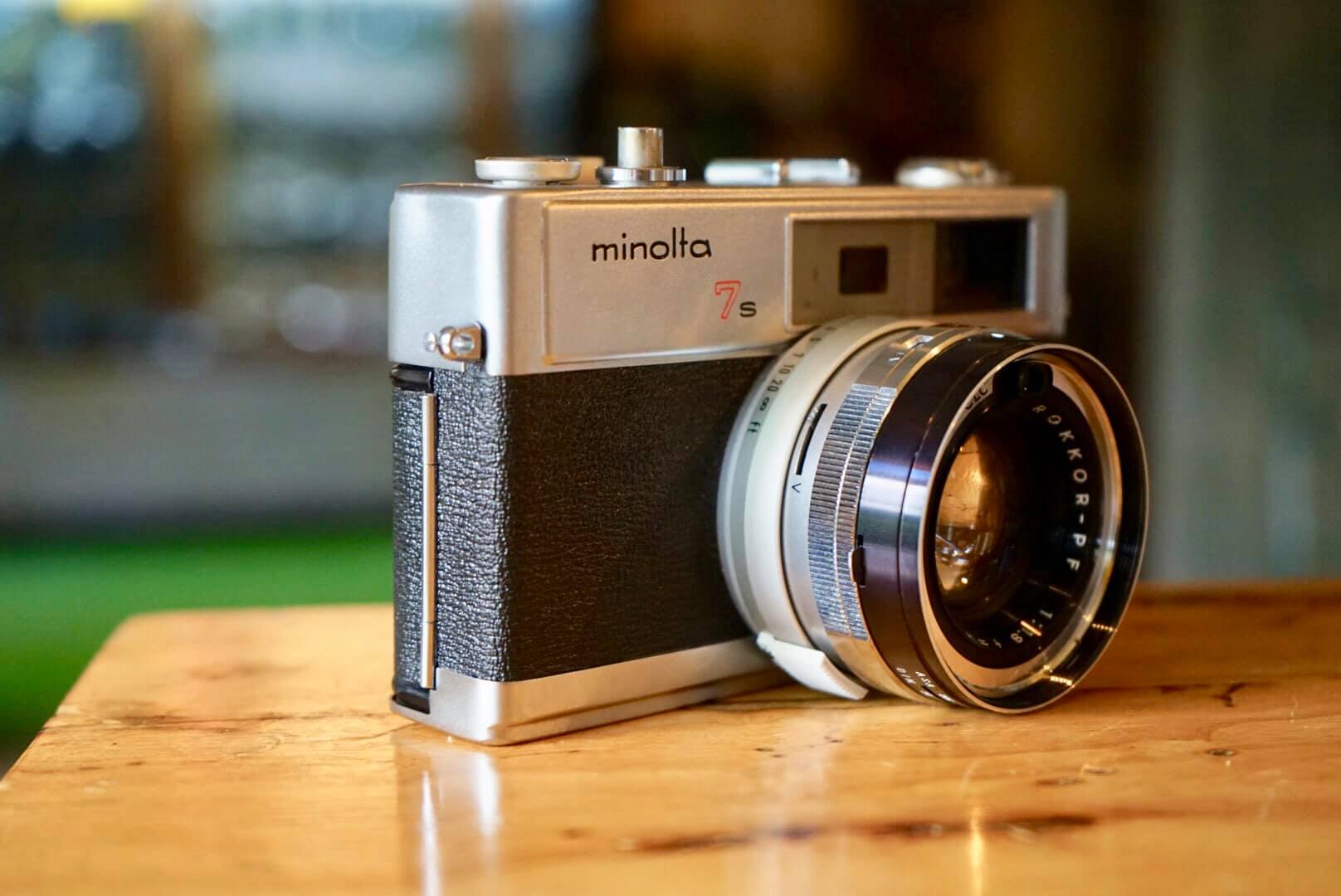 MINOLTA HI-MATIC 7S MINOLTA ROKKOR-PF45MM.F1.8