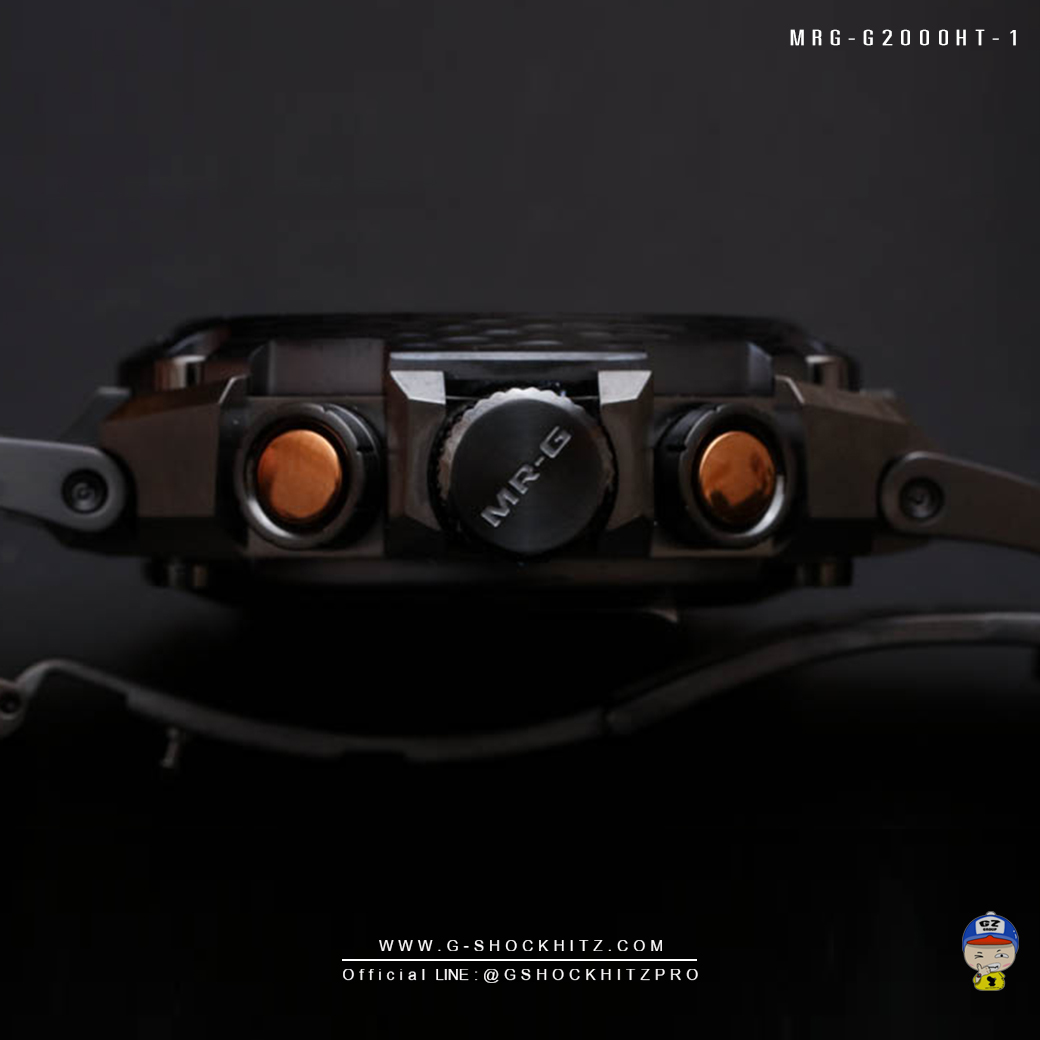 CASIO G-SHOCK นาฬิกาข้อมือ นาฬิกากันน้ำ นาฬิกาของแท้ ประกันศูนย์ CMG 1 ปี รุ่น MRG-G2000HT-1A นาฬิกาสีดำ