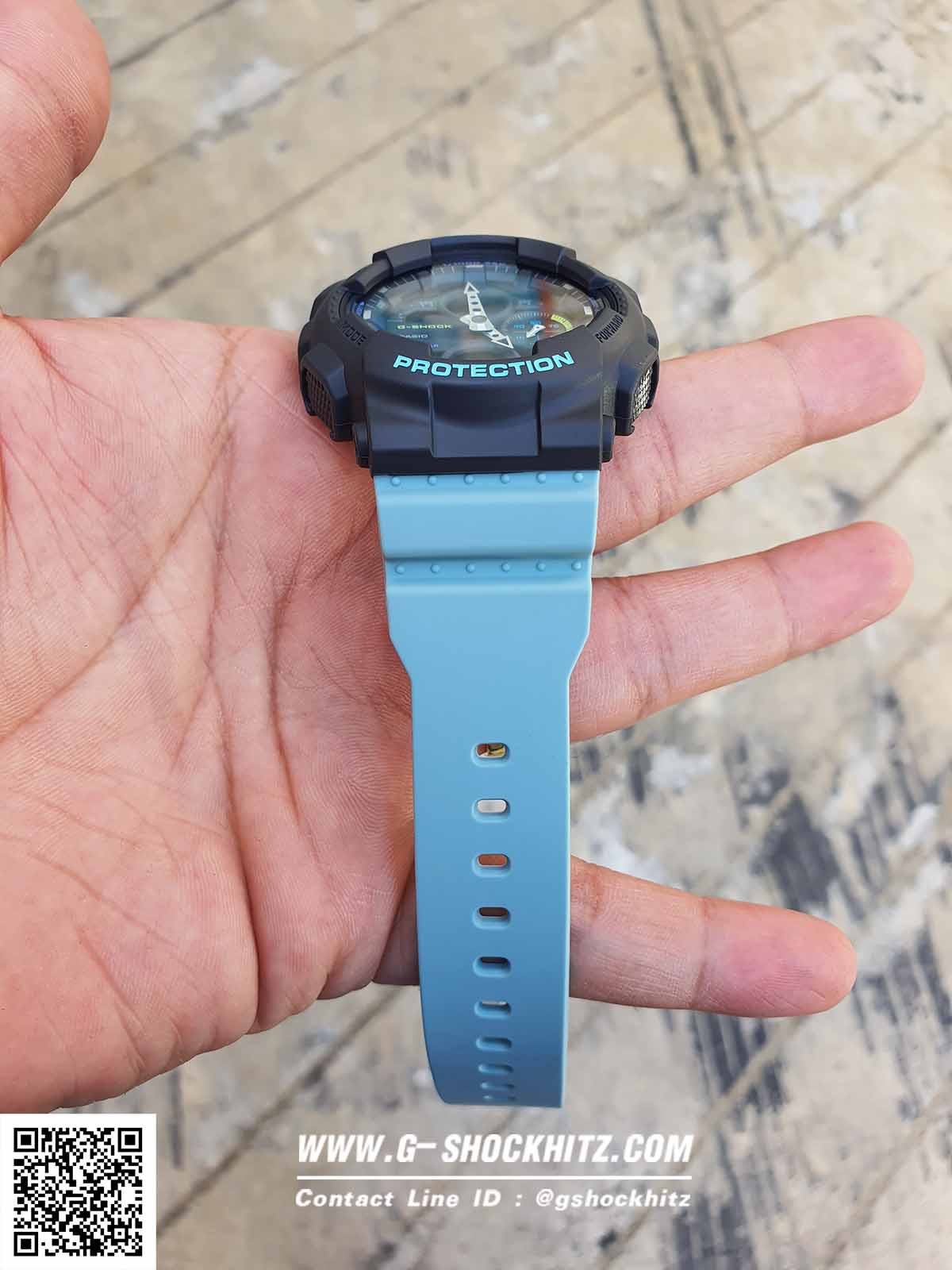 CASIO G-SHOCK นาฬิกาข้อมือ นาฬิกากันน้ำ นาฬิกาของแท้ ประกันศูนย์ CMG 1 ปี รุ่น GMA-S140-2A นาฬิกาสีฟ้า