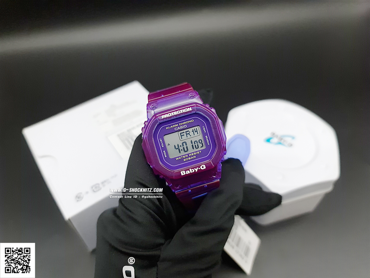 CASIO BABY-G นาฬิกาข้อมือ นาฬิกากันน้ำ นาฬิกาของแท้ ประกันศูนย์ CMG 1 ปี รุ่น BGD-560S-6D นาฬิกาสีม่วง