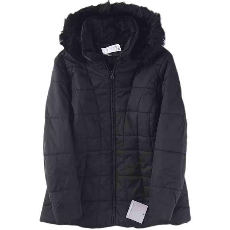 เสื้อโค้ท เสื้อกันหนาว ฮู้ด บุนวมอุ่น เนื้อผ้าสังเคราะห์ MARK NEW YORK (Padded puffer coat) ขาว