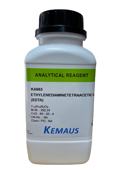 EDTA (Ethylenediamine Tetra Acetic Acid), AR 500 g. "KemAus"