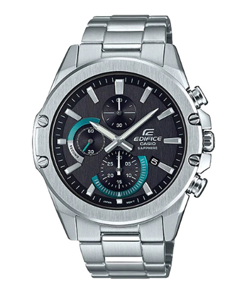 CASIO EDIFICE นาฬิกาข้อมือ นาฬิกากันน้ำ นาฬิกาของแท้ ประกันศูนย์ CMG 1 ปี รุ่น EFR-S567D-1A นาฬิกาสีเงิน