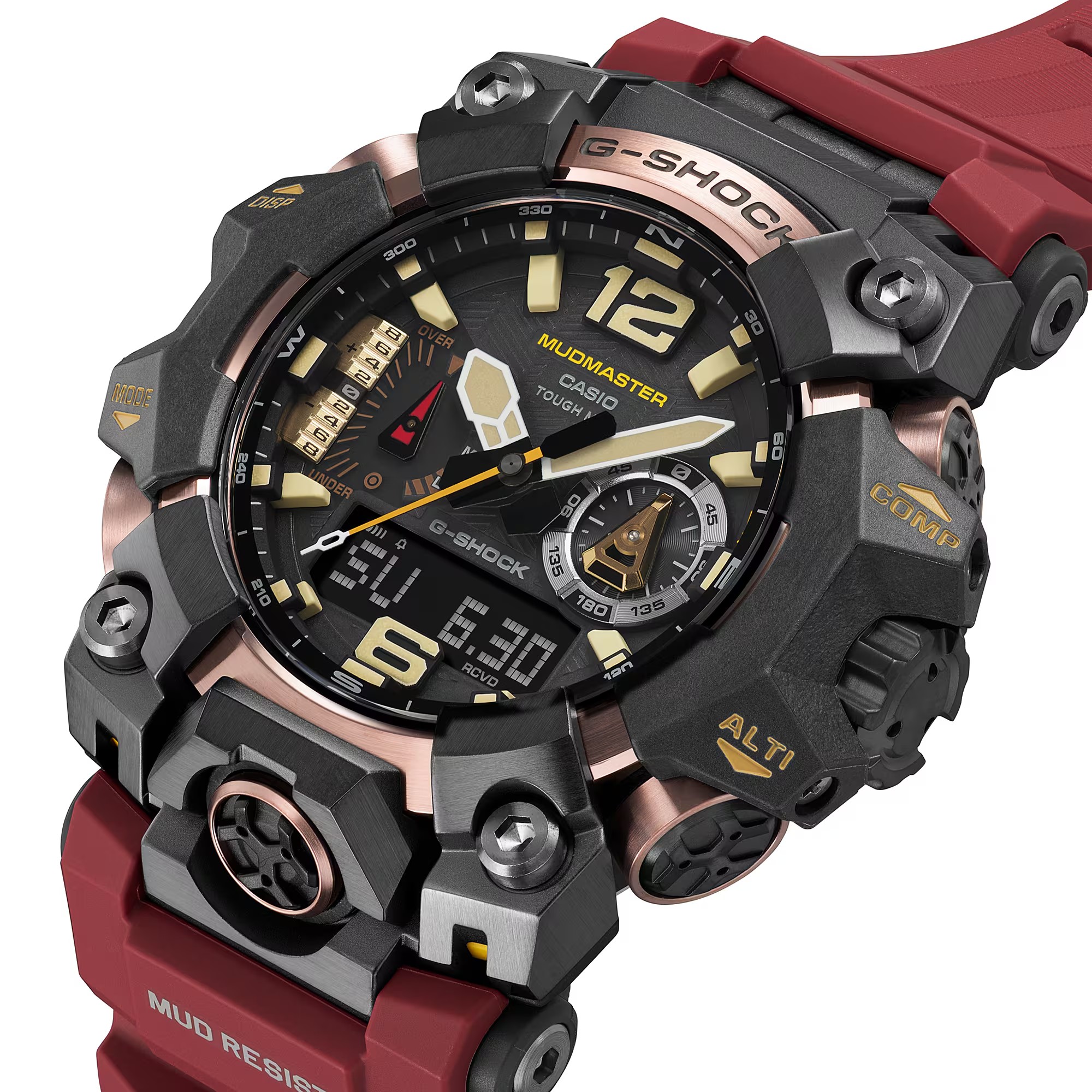 CASIO G-SHOCK นาฬิกาข้อมือ นาฬิกากันน้ำ นาฬิกาของแท้ ประกันศูนย์ CMG 1 ปี รุ่น GWG-B1000-1A4 นาฬิกาสีแดง