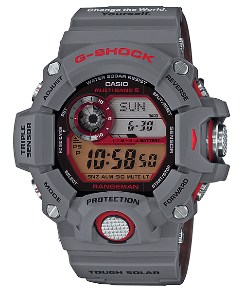 CASIO G-SHOCK นาฬิกาข้อมือ นาฬิกากันน้ำ นาฬิกาของแท้ ประกันศูนย์ CMG 1 ปี รุ่น GW-9400KJ-8J นาฬิกาสีเทา